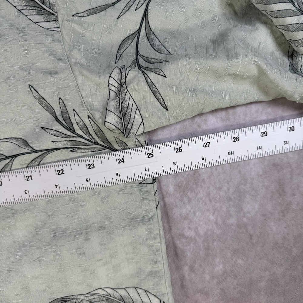 Tommy Bahama Camp Shirt Mens XL Green Silk Button Up Hawaiian Tropical Floral - Picture 7 of 7